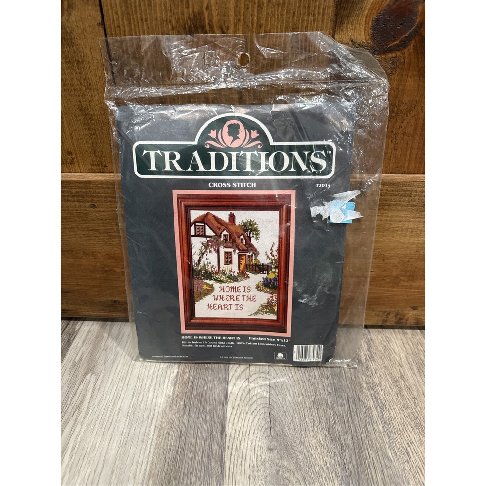 Traditions Cross Stitch Kit Home Is Where The Heart Is New